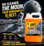 UCS Windshield Washer Fluid All Season -27°F, Freeze Protection, Water Repellent & Bug Remover, Streak-Free, 1 Gallon (128 fl oz)