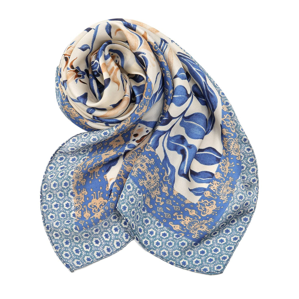 Womens Head Hair Scarf Like Satin Silk Scarf Sleeping Hair Wrapping Night 27.5"