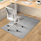 SHAREWIN Office Chair Mat for Hardwood/Tile Floor, 55"x35" Computer Gaming Chair Mat, Under Desk Low Pile Office Rug, Easy-Clean Floor Protector Mat, Light Grey