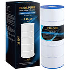 POOLPURE PLFPXST150 Pool Filter Replaces Hayward X-Stream CC1500, CCX1500-RE, Pleatco PXST150, Ultral-B3, Unicel C-8316, Filbur FC-1286, Waterway Pro Clean 150, L x OD: 23 1/4" x 8 15/16"