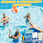 Epoxy Putty, 17.6 oz. Pool Putty, Underwater or Above Fast Repair, Fix Leaks, Cracks, Filling, Sculpting, 2 Part Pool Epoxy Putty for Tile, Concrete, Fiberglass, Cement and Other Surfaces (White)