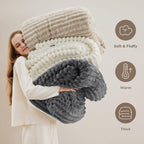 Bedsure Sherpa Throw Blanket for Couch - Super Soft Cozy Blanket for Bed, Fleece Thick Warm Blanket for Winter, Plush Dark Green Christmas Blanket Gift, 50x60 Inches