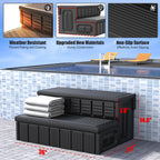 Hot Tub Steps, Outdoor Spa Steps with Storage, Non-Slip & Sturdy Hot Tub Stairs, 36 Inches Long