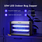 ASPECTEK Electric Indoor Bug Zapper 10W,Upgraded UV-LED Light Lamp with a Long Life Span,Insect Killer for Mosquitos,Flies,Moths,LED Mosquito Zapper for Indoor Use