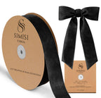 Black Velvet Ribbon 1.5'' 25 Yards for Christmas Tree, Gift Wrapping, Flower Bouquet, Wreath Decorations, Bow Making