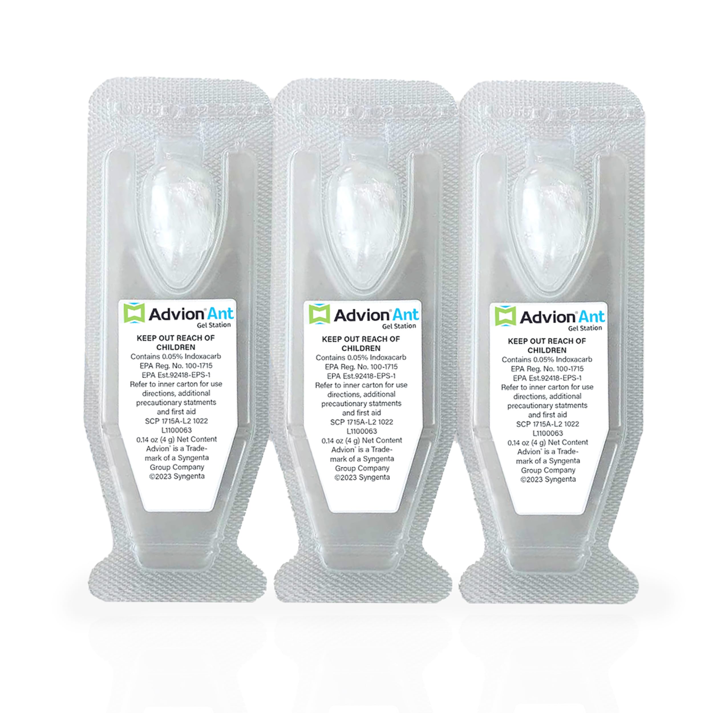 Syngenta Advion Ant Gel Station Insecticide, Ready-to-Use Gel Bait with The Active Ingredient Indoxacarb, Ant Bait for Use Indoor and Outdoor, 3 Boxes (9 Total Stations)