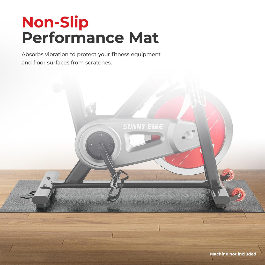 Sunny Health & Fitness Foam Fitness Equipment Floor Mat - Small - NO. 083,Black