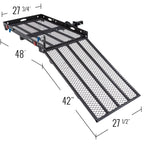 Silver Spring Steel Folding Scooter and Wheelchair Carrier with Ramp
