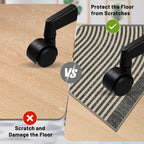 Office Chair Mat for Hardwood Floor&Tile Floor,36"X 48" Heavy Duty Desk Chair Mat for Hard Floors,Under Desk Rug for Rolling Computer Chair,Anti Slip,Low Pile Carpet Floor-Geo Grey