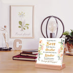 Boss Gifts for Women, Best Gifts for Boss Female - Unique Office Desk Card with Warm Words, Funny Boss Lady Gifts for Birthday, Going Away, Boss Day - Thank You Gifts for Your Female Boss