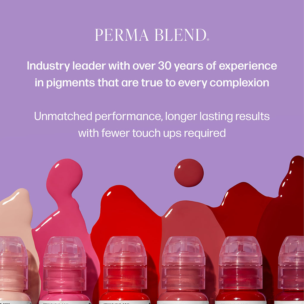 Perma Blend - Double Black - Microblading Ink for Permanent Eyeliner - Professional Tattoo Ink - Dark Carbon Based Black Tattoo Ink Makeup - Vegan (0.5 oz)
