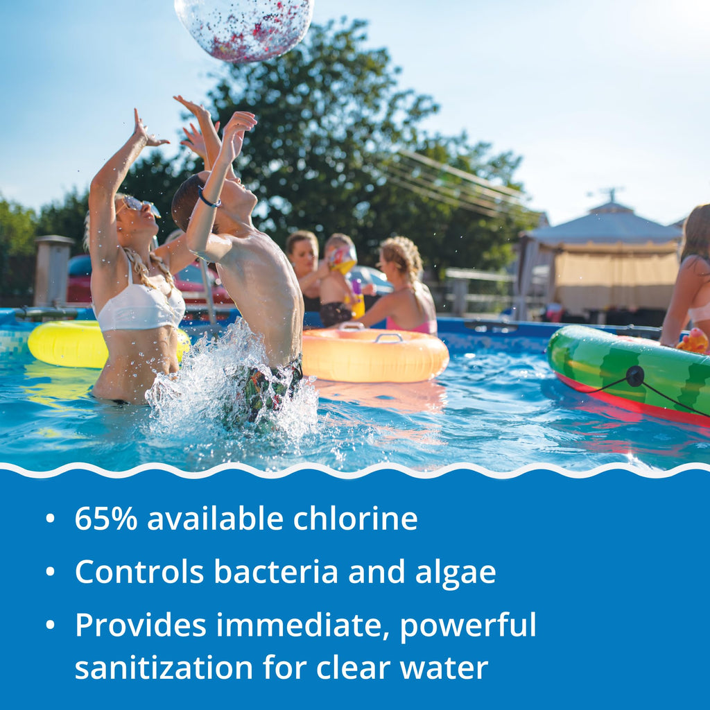 In The Swim Pool Shock – 68% Cal-Hypo Granular Sanitizer for Crystal Clear Water – Defends Against Bacteria, Algae, and Microorganisms - 6 X 1 Pound