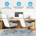 Office Chair Mat for Hardwood Floor & Tile Floor,36"X 48" Heavy Duty Desk Chair Mat for Hard Floors, Under Desk Rug for Rolling Computer Chair,Anti Slip,Low Pile Carpet Floor Protector-Blue
