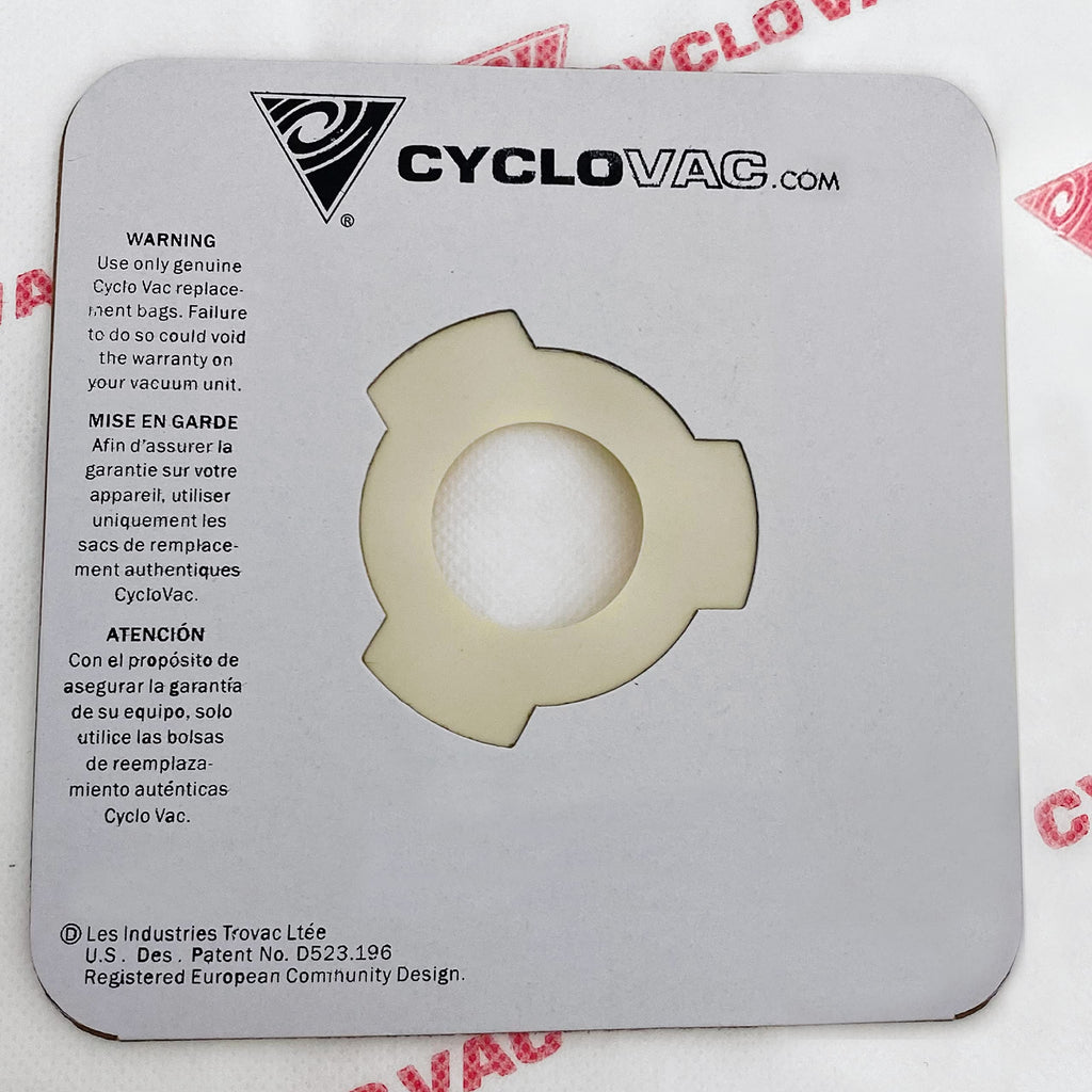 CycloVac TDSAC93C High Efficiency Heavy Duty Central Vacuum Electrostatic Bags | Set of 3 Bags