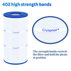 Cryspool® 08046 Filter Compatible with Hayward C900, CX900RE, C-900, PA90, Posi-Clear PXC-95, C-8409, Ultral-B6, PP-B6, FC-1292, 90 Sq. Ft Pool Filter Cartridge, 1 Pack