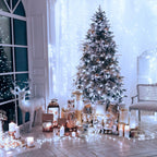 JMEXSUSS 300 LED Christmas Lights Clear Wire, 8 Modes White Christmas String Lights for Tree, Christmas Tree Lights Indoor Outdoor Plug in for Party Wedding Christmas Decorations