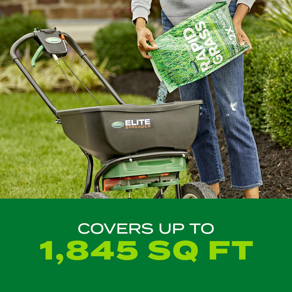 Scotts Turf Builder Rapid Grass Tall Fescue Mix - Combination Grass Seed and Fertilizer for Lawns, Lawn Seed That Grows in Just Weeks, 5.6 lbs.
