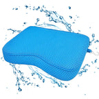 Esme L&H Shower Seat Cushion, Shower Chair Cushion for Transfer Benches, 4D Mesh Fabric Sauna Cushion Shower Chair Pad with Hook, Slip-Resistant, Design for Elderly, Senior, Handicap & Disabled