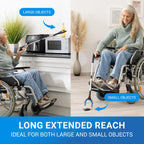 Sliq Hip Kit for Seniors Total Hip Replacement Prime Supplies after Hip Surgery, Hip Replacement Recovery Kit, Hip Ice Pack, 32" Grabber Tool, Leg Lifter, Shoe Horn, Sock Aid Device for Seniors