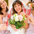 Prurex 100pcs Heart Disposable Straws, Heart Shaped Drinking Straws fits Valentine’s Day, Parties and Special Occasions Celebrations (Red)