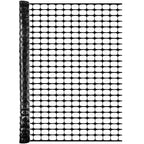 BOEN 4' x 50' Black Temporary Fencing, Mesh Snow Fence, Plastic, Safety Garden Netting, above Ground Barrier, for Deer, Kids, Swimming Pool, Silt, Lawn, Rabbits, Poultry, Dogs