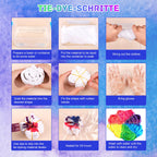 Tie Dye Kit 32 Color All-in-one Clothing Dye Kit, Permanent Fabric Dye for Kids, Adults, Large Group Handmade Party Activity, DIY Bright Neon Tye Dye Accessories