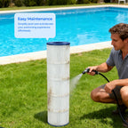 AQUIVEX CL460 Jandy Pool Filter Cartridge, Compatible with Jandy CL460, CV460, APCC7354, A0558000, R0554600, Pleatco PJAN115-PAK4, Unicel C-7468, Filbur FC-0810, FC-6410, Aladdin 21501 (4 Pack)