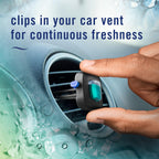 Febreze Car Air Freshener, Odor-Fighting Automotive Vent Clip, Scented Car Accessories, Long Lasting for Strong Odors, Unstopables Fresh Scent, .07 fl oz, 4 Count