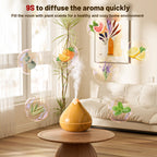 Essential Oil Diffusers for Home with Top 10 Oil Diffuser Gift Sets, 550ml Aroma Diffuser for Essential Oils Large Room, Ultrasonic Cool Mist Diffuser Auto Shut-Off 4 Timers 15 Colors (Yellow)