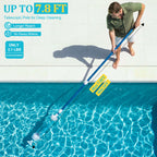 Spa Vacuum Compatible with 6250 Paradise Power, No Pumping, No Batteries or Electricity, Powered by Water Pressure, Cordless Hot Tub Vac Cleaner Picks up Pebbles, Sand&Debris, with Telescopic Handle