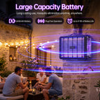 Electric Bug Zapper Indoor Outdoor, 100,000-Hour LED Mosquito Zapper with 3500V Powerful Grid, Lightweight Fly Zapper for Home, Patio, Garage
