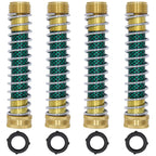 Lifynste Garden Hose Extension Adapter, Hose Kink Protector with Coil Spring, 4 Pack