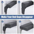BALAPET Flodable Pillow for Headboard Gap,Bed Gap Filler Queen Size,Adjustable Bed Wedge Pillow for Headboard,Rectangular Bed Gap Filler,Foam Mattress Gap Filler(Gray,76 * 9.8 * 3in)