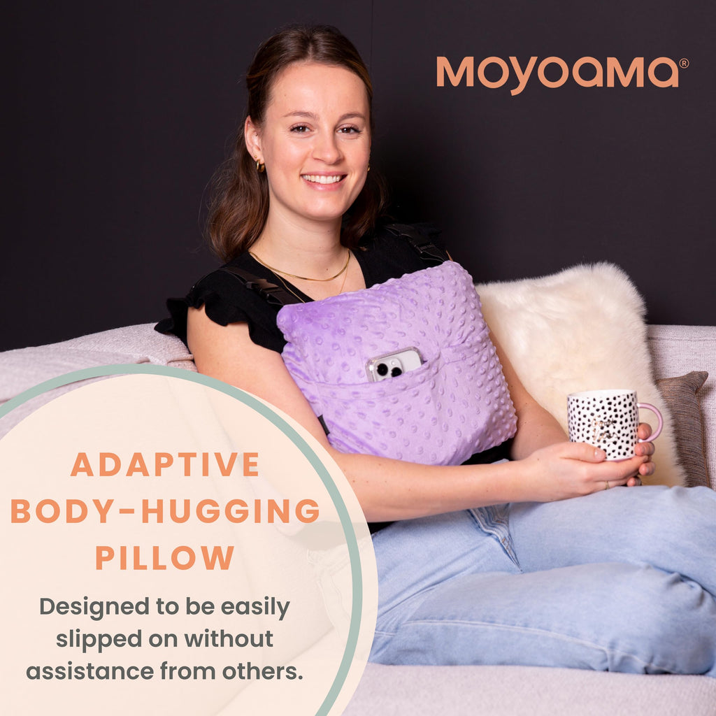 MOYOAMA Post Mastectomy Pillow - Post Surgery Pillow for Car, Breast Reduction & Augmentation Patients, Breast Pillow After Heart Surgery Pillow, Mastectomy Recovery Must Haves, Post Surgery Gift