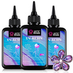 LET'S RESIN UV Resin, 300g Low Viscosity Crystal Clear Thin Resin Kit, Quick-Curing & Low Shrinkage Ultraviolet Epoxy Resin for Crafts, Casting, Silicone Molds