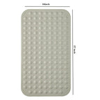 Yanzifly Bathtub Mat Non Slip Bath Mat for Tub Silicone Soft & Safe, Bath Tub Mat Non Slip Shower Mats, Suction Cups Bath Tub Anti Slip Matt for Kids Elderly Non Toxic, Machine Washable- Beige
