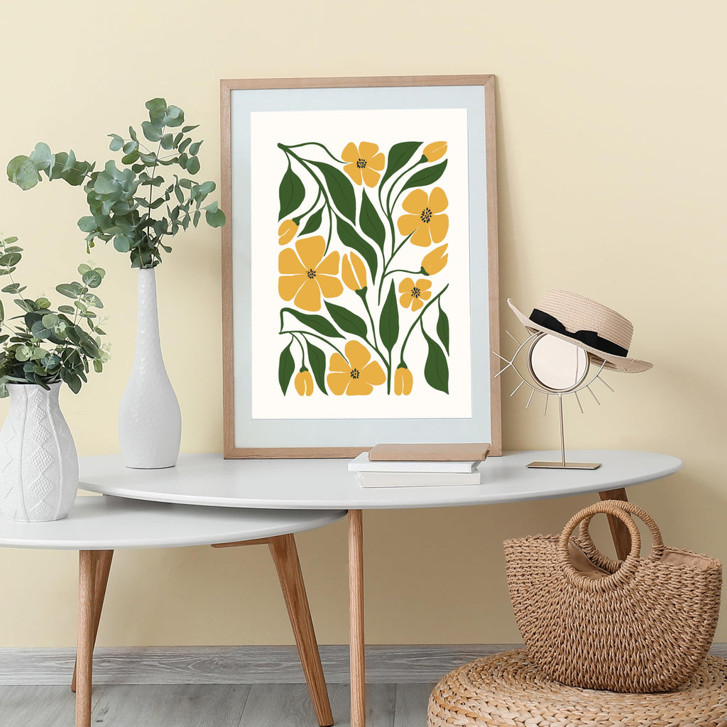 2025 Calendar - 2025 Wall Calendar 12 Months from Jan. 2025 to Dec. 2025, 8.5" x 23.4"(Open), The Perfect Matisse Style Calendar Planner with Ample Blocks for Writing, Beautiful Flower Calendar 2025