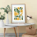2025 Calendar - 2025 Wall Calendar 12 Months from Jan. 2025 to Dec. 2025, 8.5" x 23.4"(Open), The Perfect Matisse Style Calendar Planner with Ample Blocks for Writing, Beautiful Flower Calendar 2025