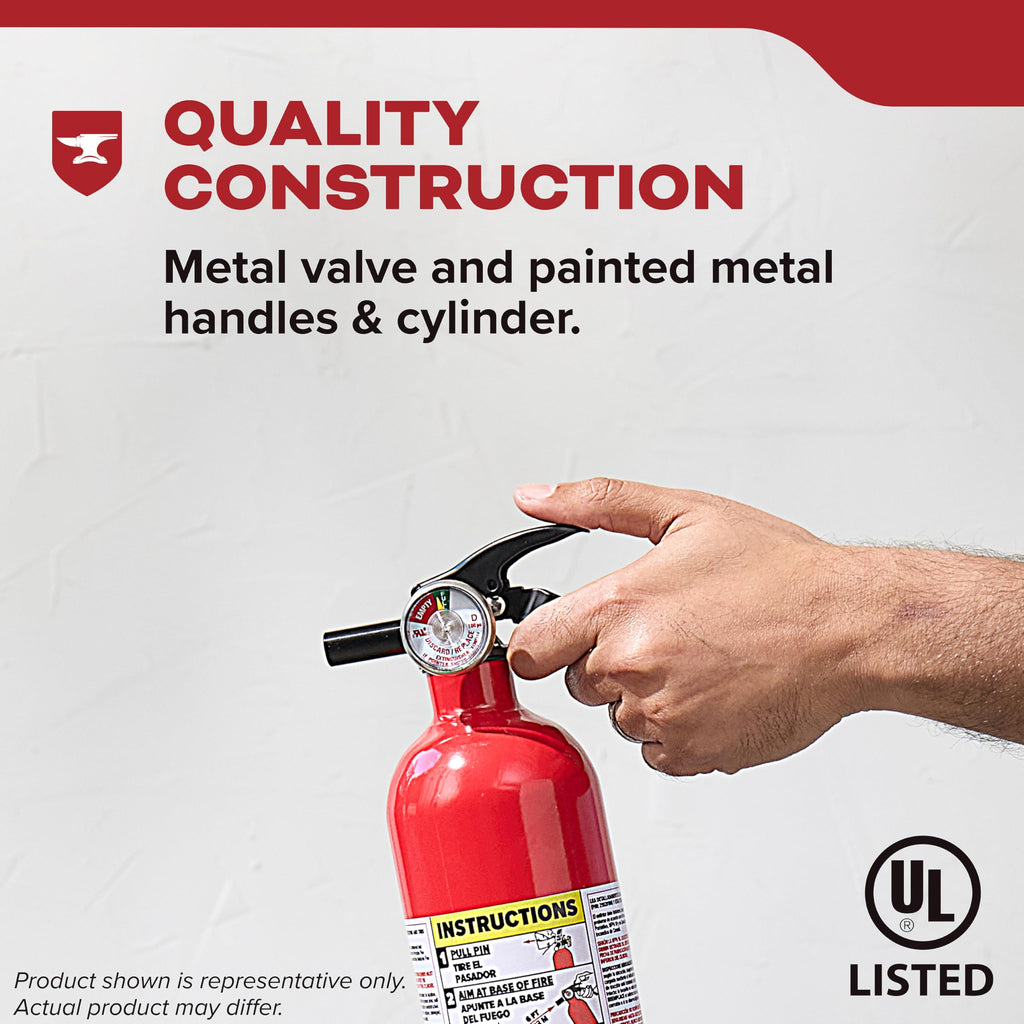 Kidde Fire Extinguisher for Home & Office Use, 5-B:C, 3.2 Lbs., USCG Approved with Strap Bracket (Included)