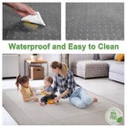100pointONE Extra Large Office Chair Mat for Carpet, 48" x 60" Clear Desk Chair Mat for Low Pile Carpeted Floors- Easy Glide Plastic Floor Mat for Office Chair on Carpet