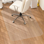 MESHDO Office Chair Mat for Hardwood Floor, 30" X 48" Desk Chair Mat for Hard Floors, PVC Clear Floor Protector for Home and Office Floor Mat - Can't be Used on Carpet