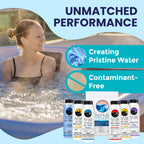 Hot Tub Things - Chlorine Starter Kit - Hot Tub Chemicals Kit for Spa & Jacuzzi Maintenance, Pool Shock, Chlorine Granules, Test Strips, Alkalinity Up & Down, Clarifier, Metal Out, Oxidizer - 1 lb
