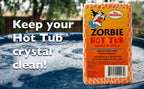 Zorbie Water Bobble Hot Tub Oil Scum Absorber - Scum Absorbing Sponge for Spas and Hot Tubs - Naturally Cleaner Water with Spa Sponges for Hot Tubs - Orange Floating Bobble with String- Single Package
