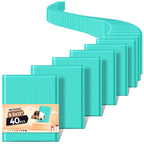 METRONIC Bubble Mailers 8.5 x 11 Inch 40 Pack Teal Waterproof Bubble Mailer Padded Envelopes Cushioning Poly for Christmas Gift, Clothes, Makeup, Books, Small Business Supplies