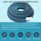POOLWHALE Professional 1-1/2-Inch x 36-Feet Swimming Pool Vacuum Hoses and Weighted Rotatable Handle Vacuum Head with Wheels, Perfect for Above Ground and Inground Pools