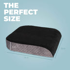 Kölbs Extra Large Seat Cushion, Stylish Plush Velvet Cover, X-Large Memory Foam for Office Chair, Floor Pillow, Cushion Back Pain Coccyx Pain Relief, Carry Handle (Extra Large)