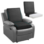 BALAPET Recliner Cushions for Long Sitting, Egg Crate Foam Recliner Cushion for Elderly Reduces Muscle Fatigue and Provides Air Flow, Extra Large Non-Slip Seat Cushion with Back Support Cushion(Black)
