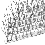 OFFO Bird Spikes with Stainless Steel Base, Covers 73.7 Feet(22.5m) Durable Bird Repellent Spikes Arrow Pigeon Spikes Fence Kit for Deterring Small Bird, Crows and Woodpeckers