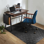 Chair Mat for Hard Floor, TYDLE 36"x48" Office Chair Mat for Hardwood Floor, Vinyl Mat for Gaming Chairs, Non-Slip Waterproof Floor Protector Rolling Computer Desk Mat for Home Office (Black)