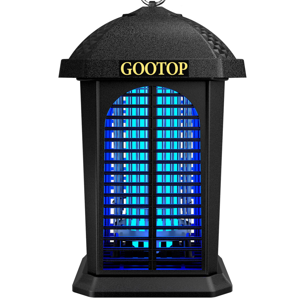 GOOTOP Large Bug Zapper for Outdoor, Electric Mosquito Zapper, Fly Traps/Killer, 3 Prong Plug, 90-130V, ABS Plastic Outer